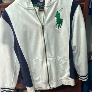 POLO BY RALPH LAUREN BIG PONY ZIP UP SIZE large youth kids